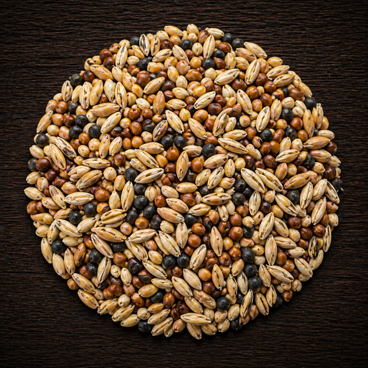 Cereal mix, sorghum, barley and rye